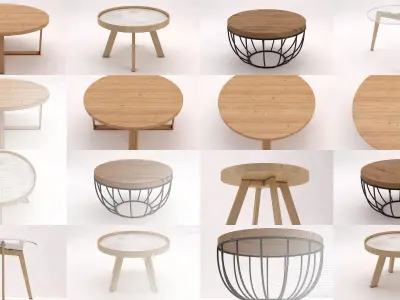 LOUNGE TABLE---Collection x20 3D Model Pack