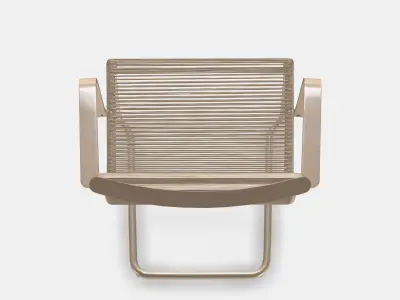 VASMAN Chair with armrests outdoor 1 Low-poly 3D model