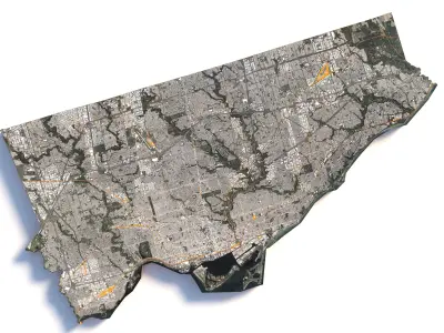 Toronto City in Canada 3D model