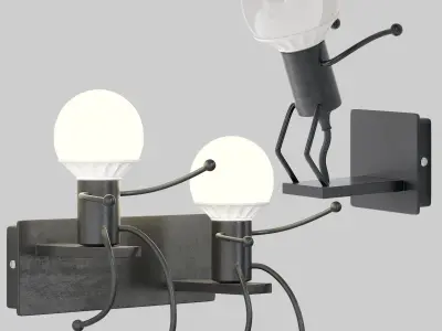Creative Little Man Lamp 3D model