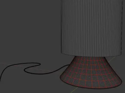 Photorealistic Table Lamp Low-poly 3D model