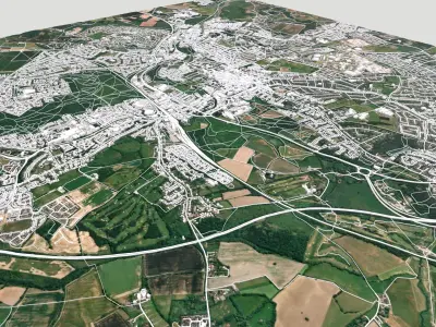 Cityscape Colchester United Kingdom 3D model