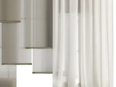 Silk and Cotton Curtain Low-poly 3D model purchase