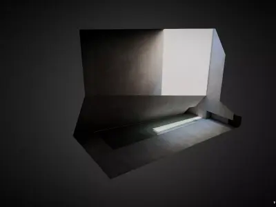 VR Art Gallery Low-poly 3D model purchase