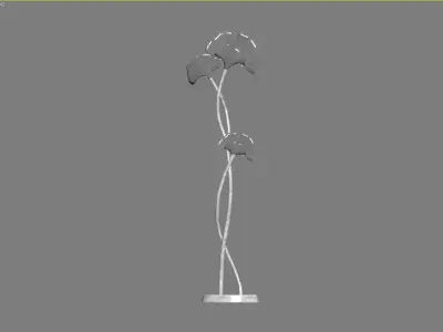 Floor Lamp GINKGO BILOBA by Chrystiane Charles 3D model