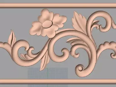 CNC 3D relief design STL format file used for artcam aspire E723 3D model