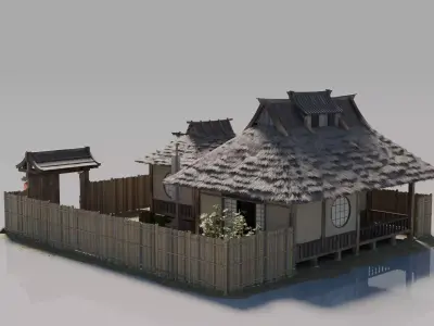 Traditional Japanese House 22 3D model