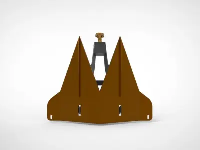 Offshore type anchor 3D model