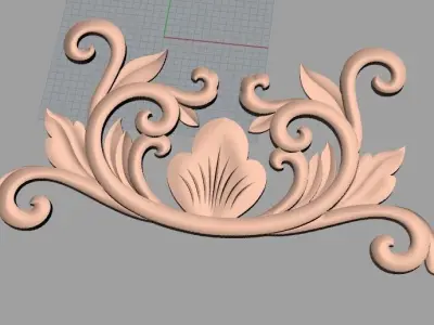 Woodworking CNC Router 3D Relief STL models used for artcam E448 3D model