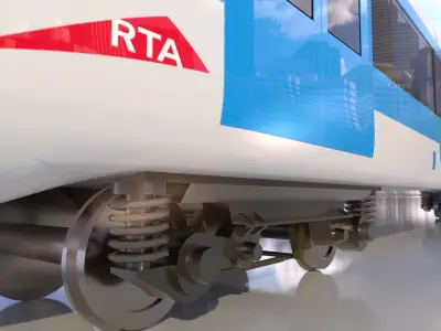 Dubai metro 3D model