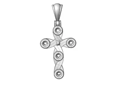 Orthodox cross  cnc model  or 3D print model