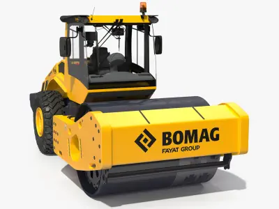 BOMAG BW226 DH5 Single Drum Compactor Clean 3D model