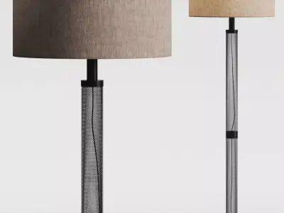 Pottery Barn Leo Floor Lamp 3D model