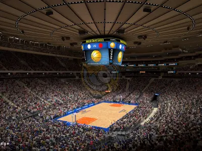  MSG Basketball Arena with Animated Audience (MAYA) 