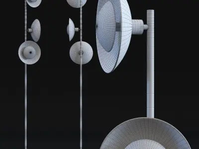 Floor Lamp Ufo Tre 3D model