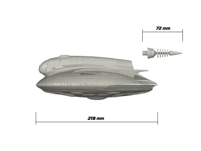 UFO Fallout 3D print model