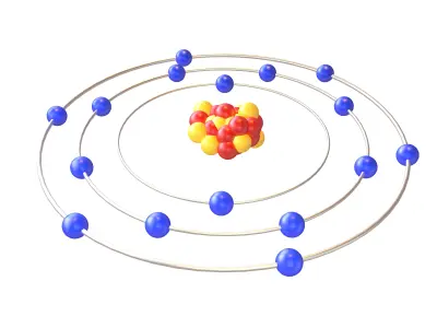 Sulfur Chemical Element v1 001 Low-poly 3D model