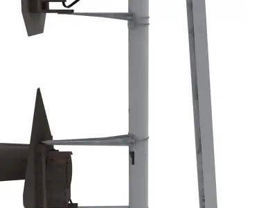 Train Traffic Light 18 3D model