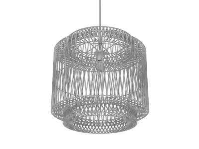 Kolombo Rattan Pendant by The Attic 3D model