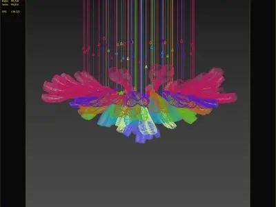  3D Alice Lasvit Chandeliers model 3D model