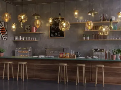Antons Coffeeshop 3D model