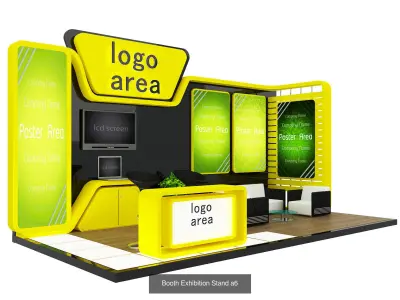 Booth Exhibition Stand G16 3D Model Pack