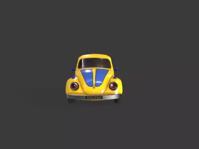 Toy Car Low-poly 3D model