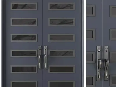 Entrance door set68 3D model