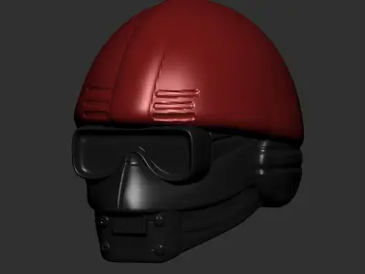 helmet high poly sculpt 3d printable 3D model 3D model 6