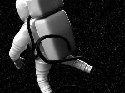 Astronaut in space 3D model
