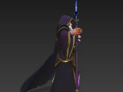 The Archmage Ascendant - Master of the Elemental Realms 3D model