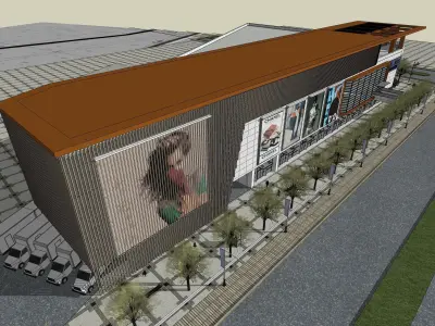 Sketchup Shopping Center P4 3D model