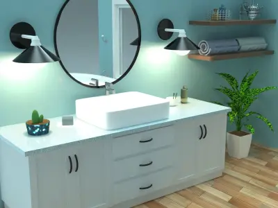 Bathroom 3D model 41