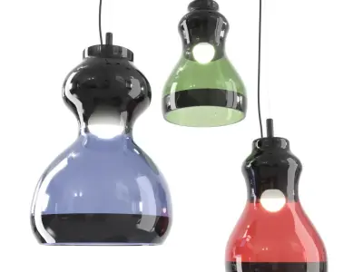 Contemporary pendant lamp by Euroluce Lampadari S1 3D model