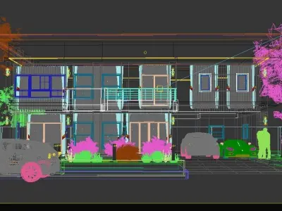 Exterior Villa House 3D model