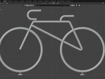 Bicycle Parking Bike 3D model