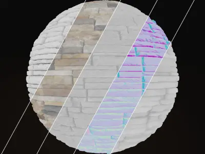 Aspen Hill Country Ledgestone 8K Textures Texture