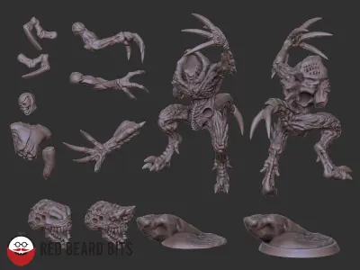 Xenoteras Leader of the Brood 3D print model