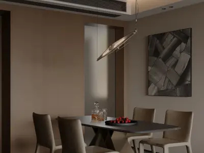 apartment interior scenes    3D model 5