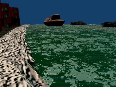 Game Ready Scene Design Low-poly 3D model