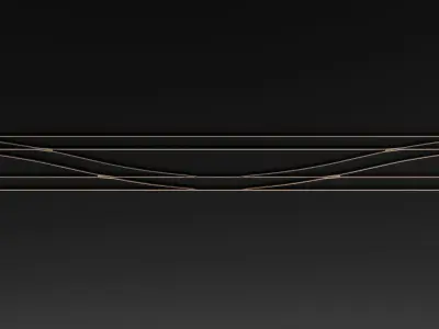 Tram Rails Element - Trapeze 3D model