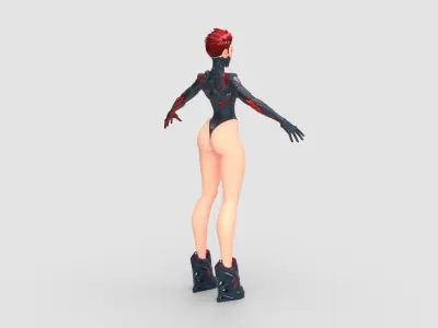 Cyberpunk Cyborg Eve 3D model