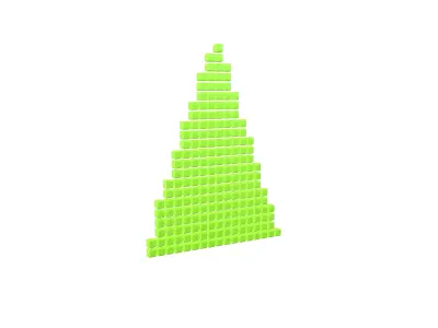 Arrow Cube Style v1 004 Low-poly 3D model