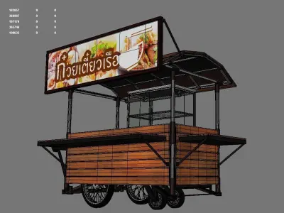 Hawker stall 3D model