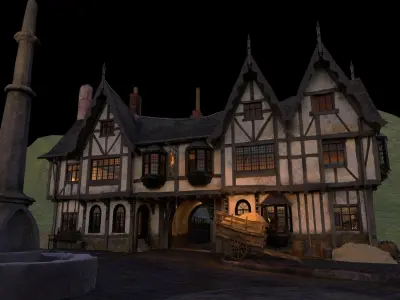 Tudor Pub Inn Tavern 3D model
