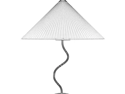 Chromed Desk Lamp 3D model