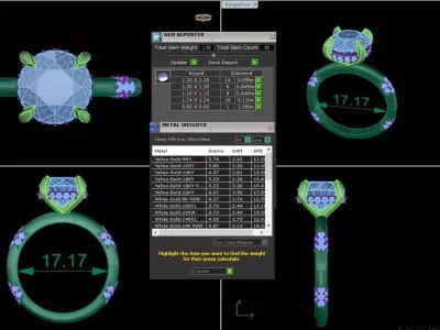 Elegant Solitaire Engagement Ring  STL and 3DM CAD Files 3D print model