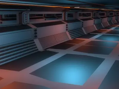 Sci Fi Corridor 3D model