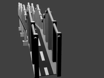 Bridge 3D model brooklyn 3D model