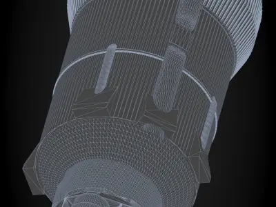 Angara A5 rocket 3D model